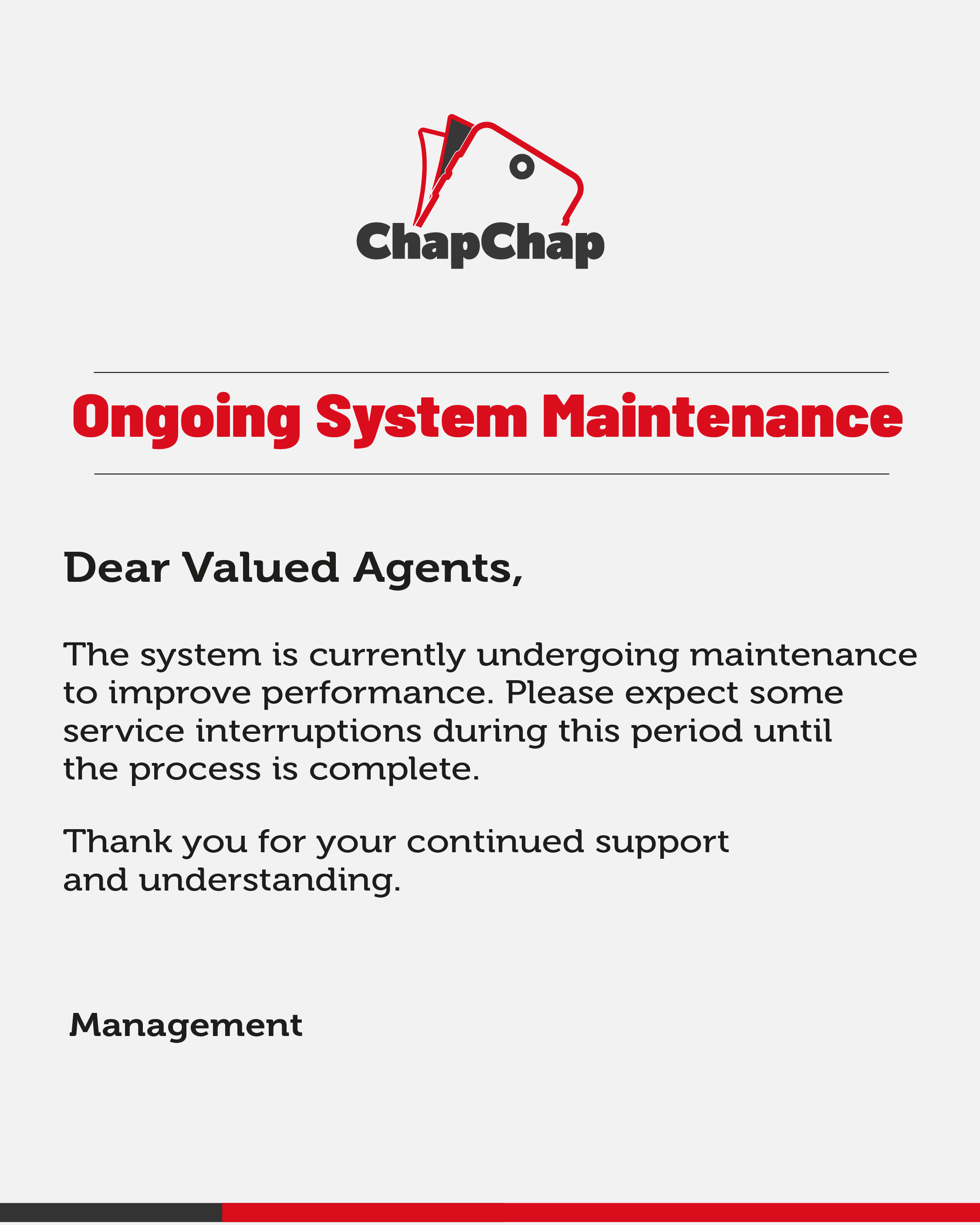 ONGOING SYSTEM MAINTENANCE