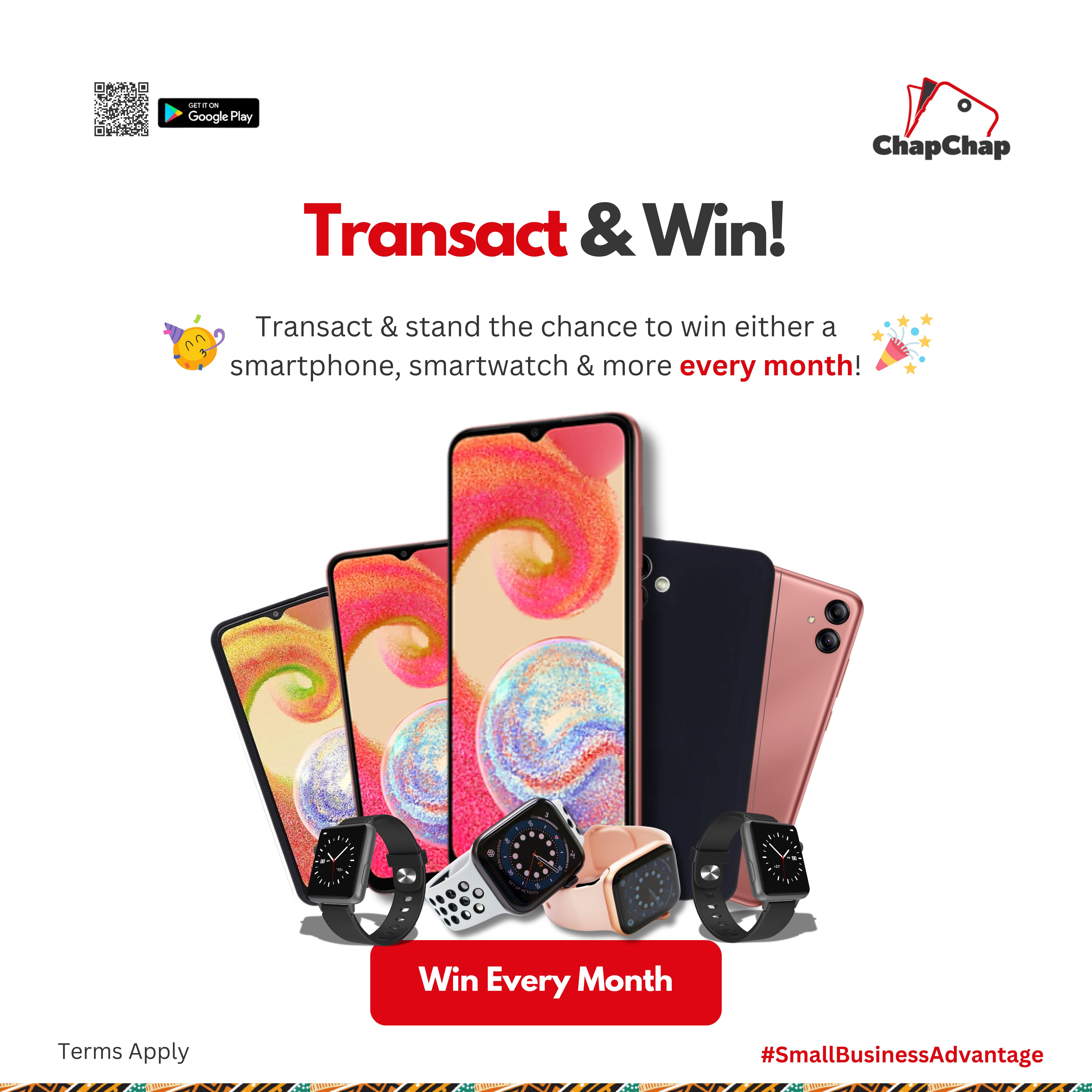 📣 Transact and Win!🛍️