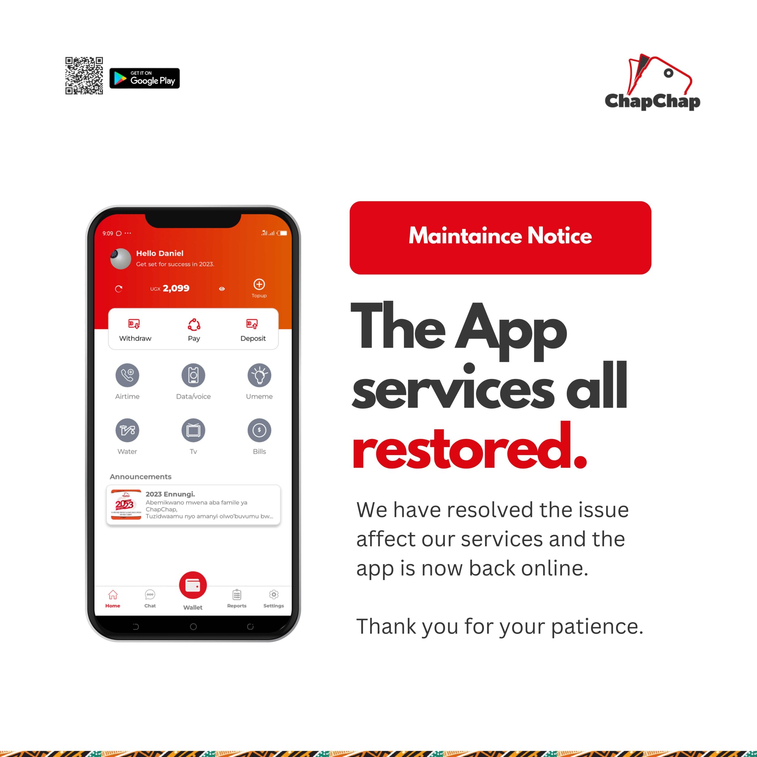 App Services Restored