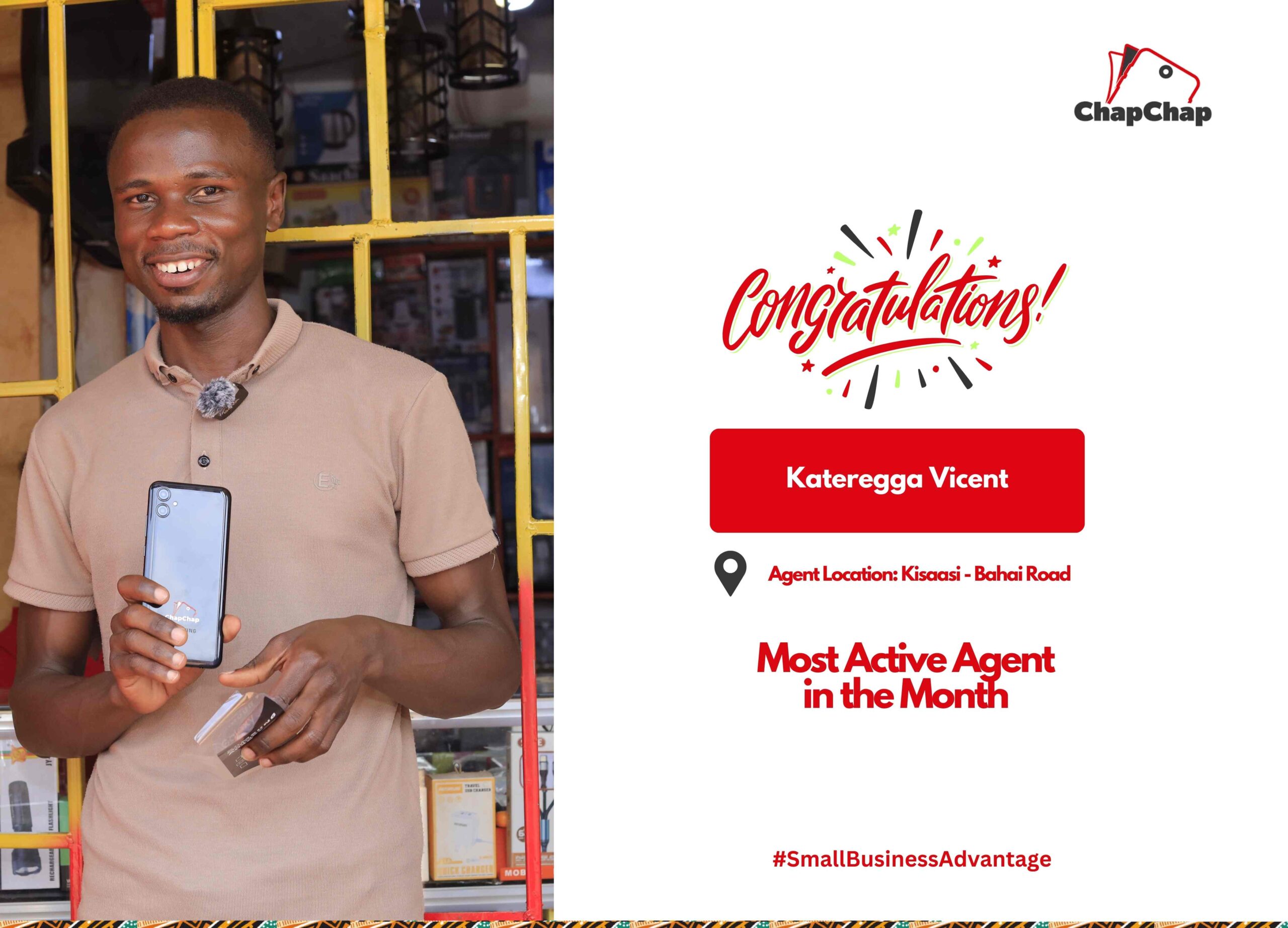 Most Active Agent: Kateregga Vicent