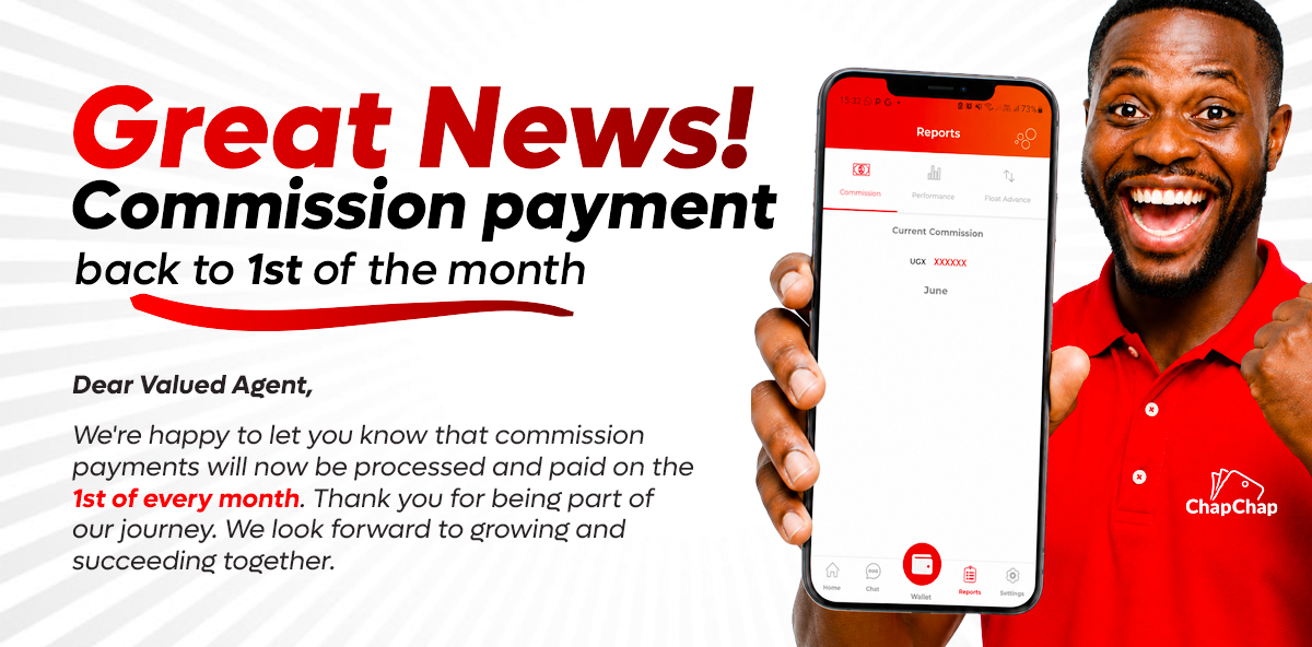 Commission Payement is Back To 1st Of Every Months.